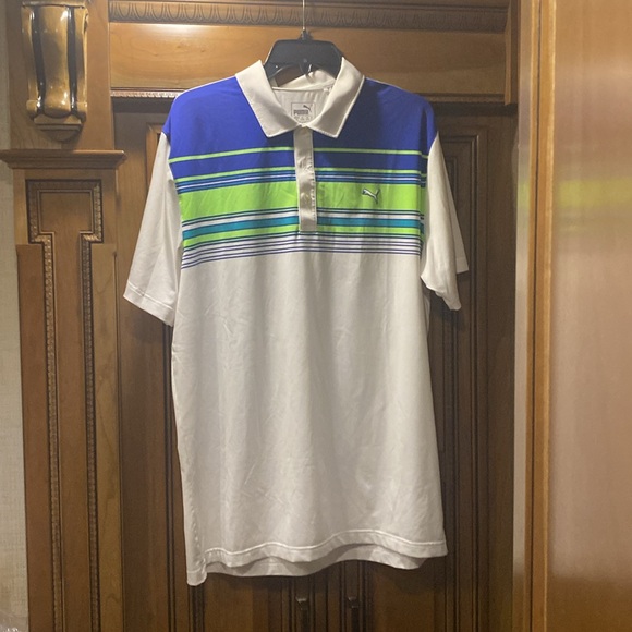 Puma Performance Polo Golf Shirt Size Large - Picture 2 of 10